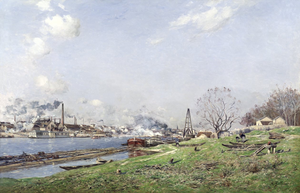 Seina v Conflans-Charenton, 1892 od Jean Baptiste Antoine Guillemet