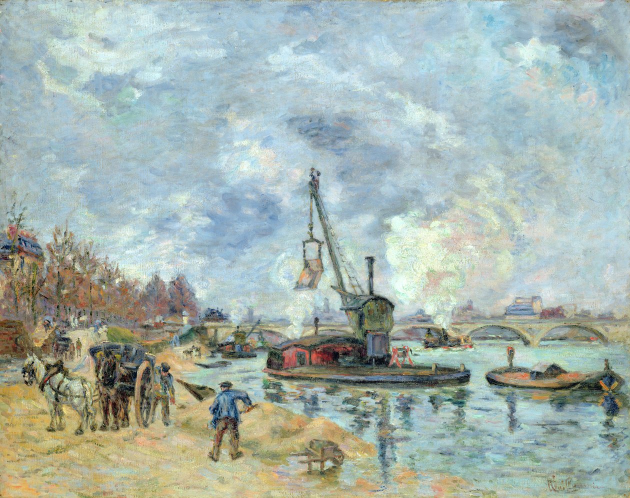 Na Quay de Bercy v Paříži, 1874 od Jean Baptiste Armand Guillaumin