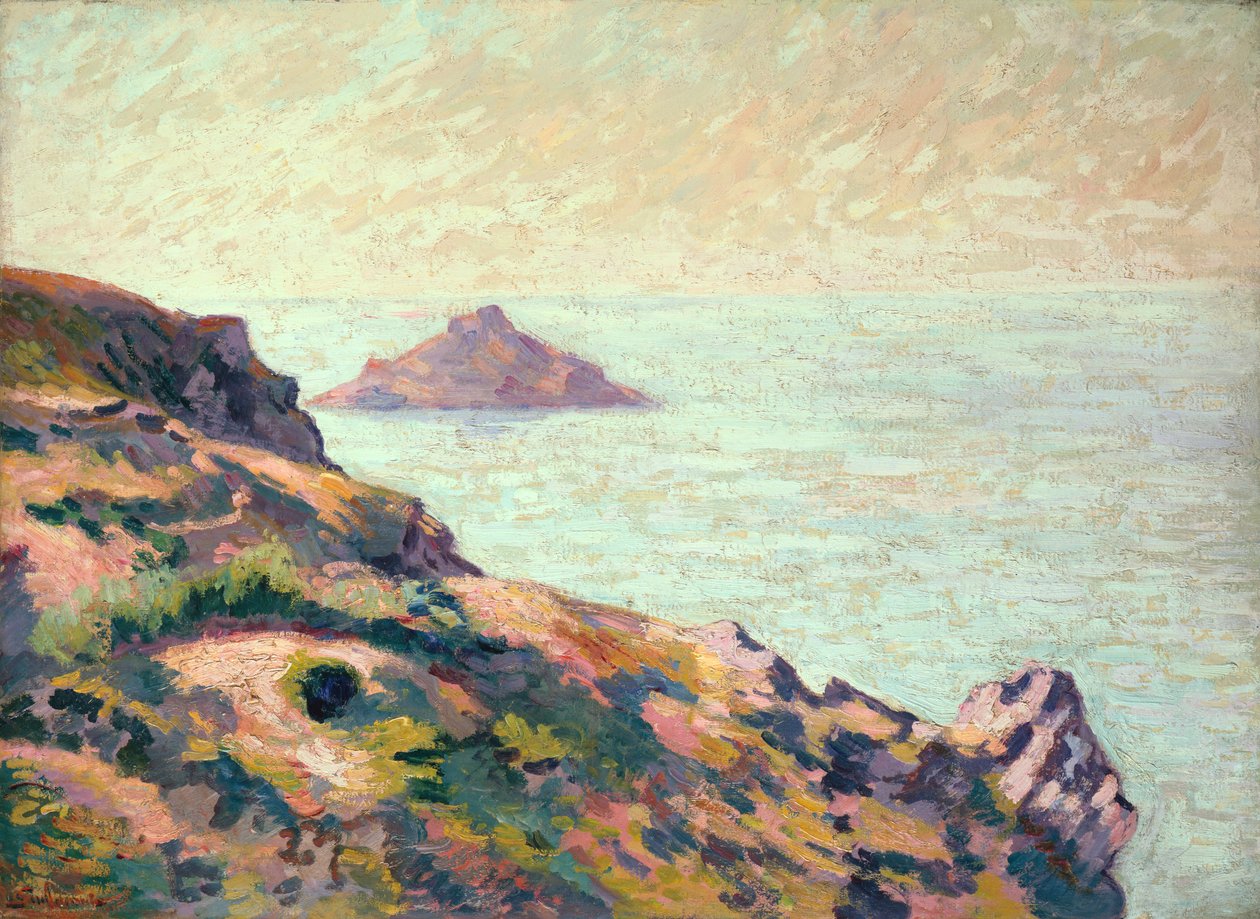 Pobřeží Val Andre, kolem roku 1907 (olej na plátně) od Jean Baptiste Armand Guillaumin