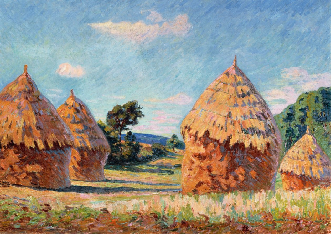 Kupky sena, kolem roku 1886 od Jean Baptiste Armand Guillaumin