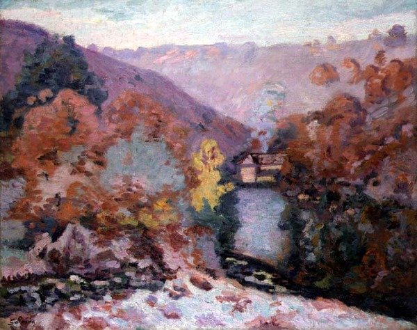 Krajina u La Creuse, Bretaň, asi 1910 (olej na plátně) od Jean Baptiste Armand Guillaumin