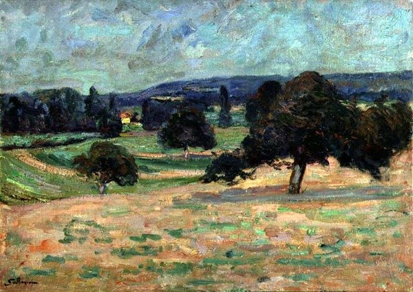 Krajina na Ile de France, kolem roku 1895 (olej na plátně) od Jean Baptiste Armand Guillaumin