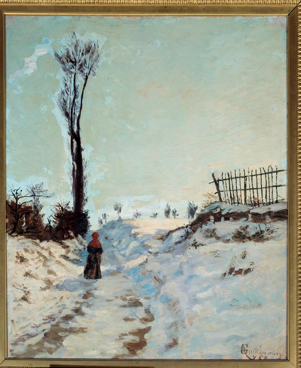 Cesta dutá, sněhový efekt Obraz Jean Baptiste Armand Guillaumin (1841-1927) 1869 Sun. 0,66 x 0,55 m Paříž, musee d