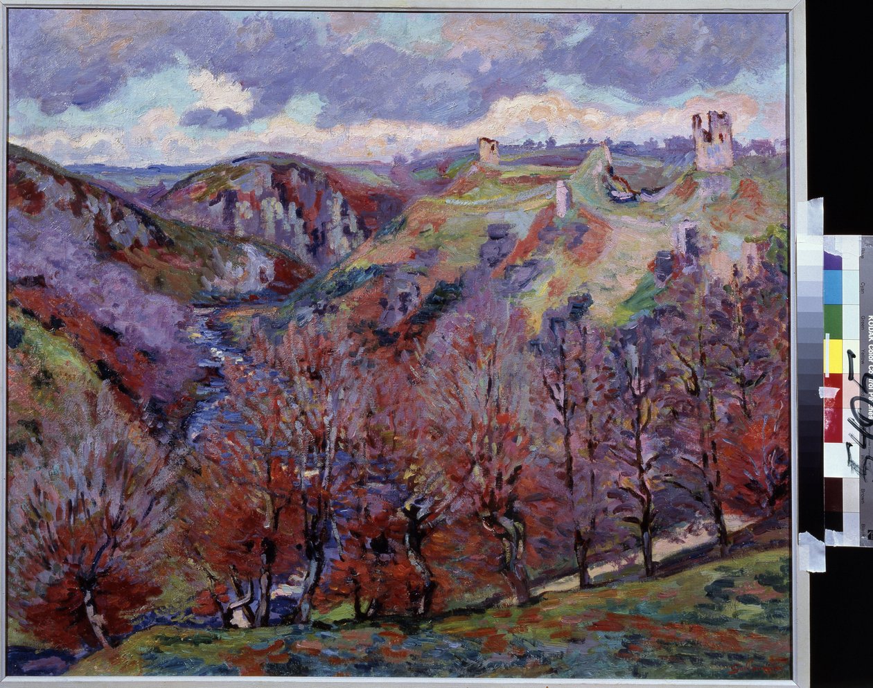 Krajina s ruinami. Obraz Jean-Baptiste (Jean Baptiste) Armand Guillaumin (1841-1927) od Jean Baptiste Armand Guillaumin