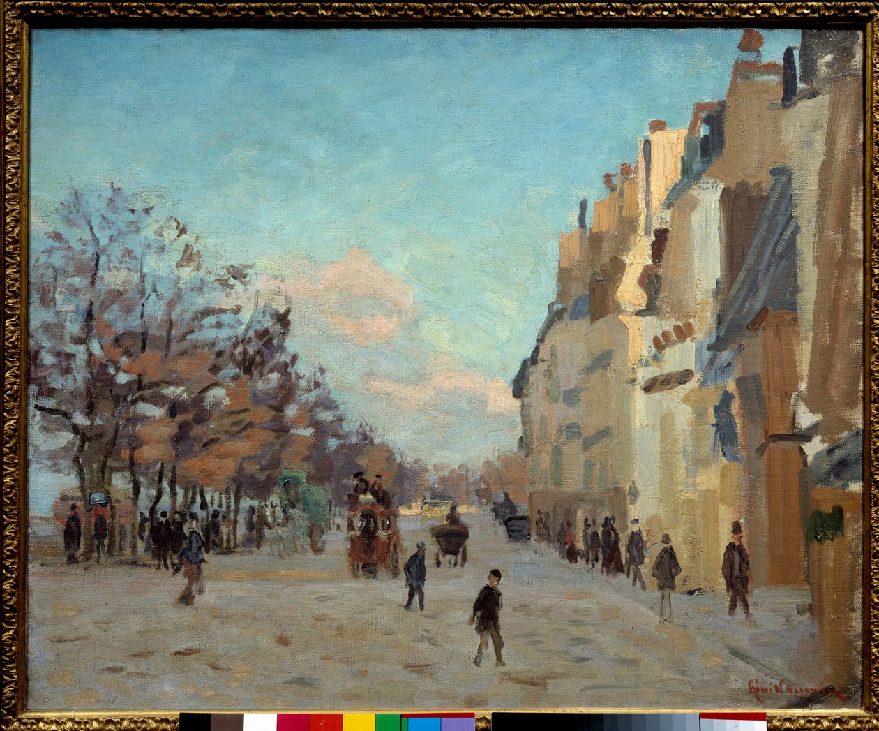 Quai de la gare v Paříži, sněhový efekt Obraz Jean baptiste armand Guillaumin (1841-1927) 19. století Sun. 0,5x0,61 m Paříž, muzeum Orsay od Jean Baptiste Armand Guillaumin