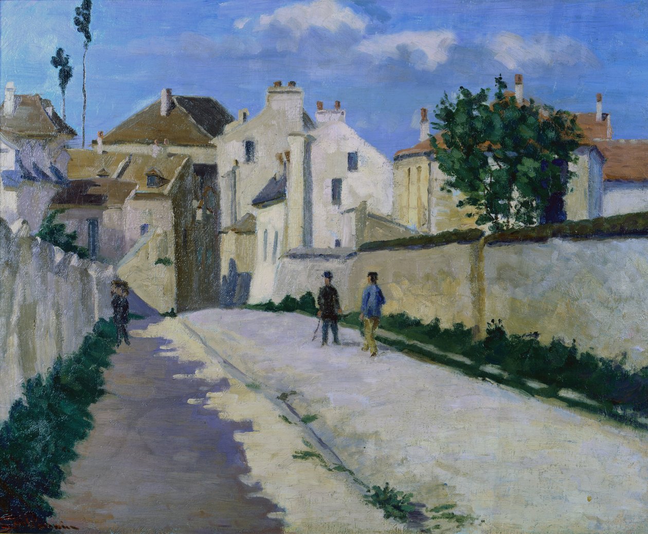 Rue de Clamart ve Vanves, kolem roku 1873 (olej na plátně) od Jean Baptiste Armand Guillaumin