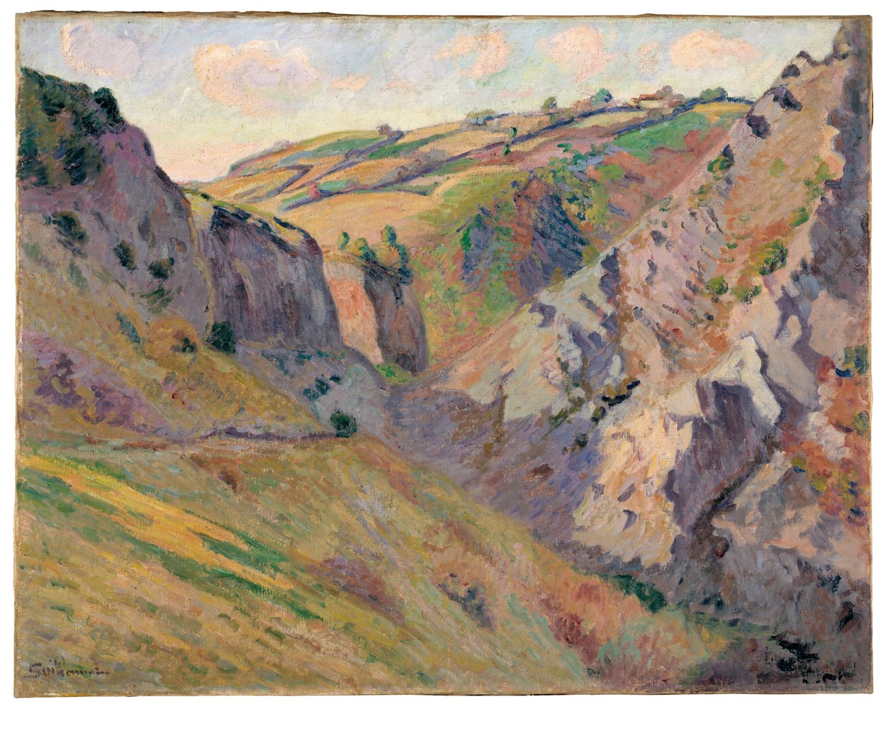 The Caverns of Prunal poblíž Pontgibaud (olej na plátně) od Jean Baptiste Armand Guillaumin