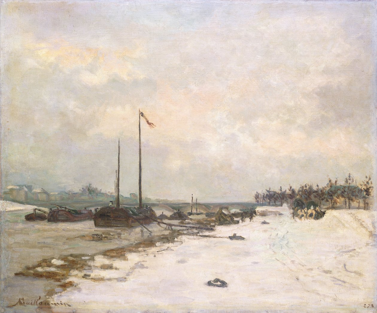 Nábřeží Seiny v okolí Paříže; Nábřeží Seiny kolem Paříže, 1873 od Jean Baptiste Armand Guillaumin