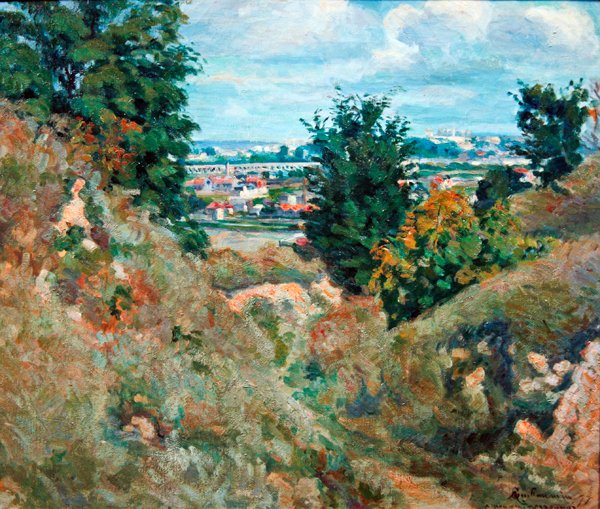 Údolí poblíž Paříže od Jean Baptiste Armand Guillaumin