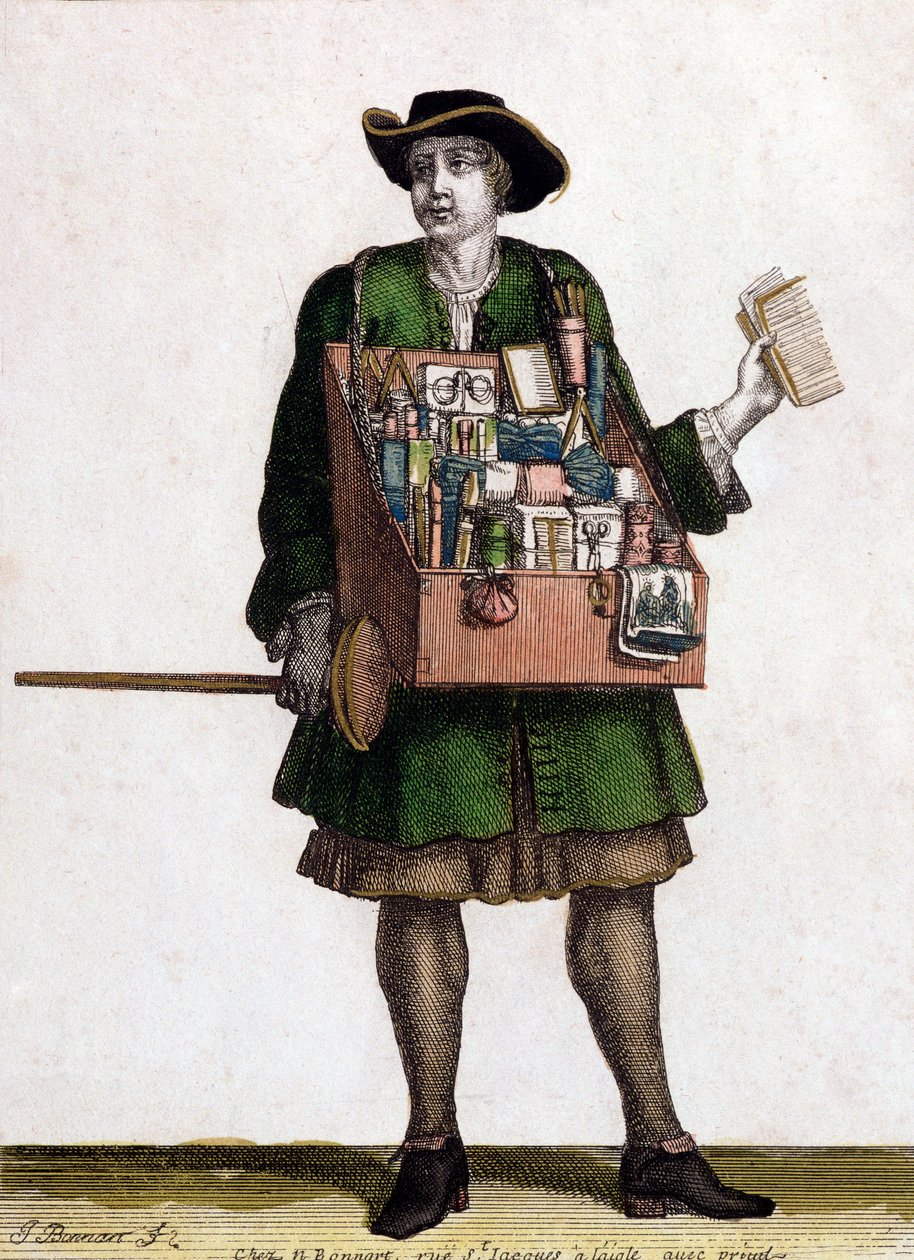 Galanterie (barevné rytí) od Jean Baptiste Bonnart