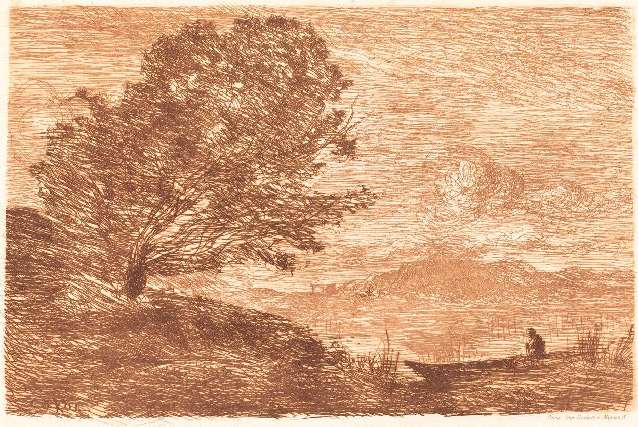 Jezero v Tyrolsku Un lac du Tyrol, 1863. od Jean Baptiste Camille Corot