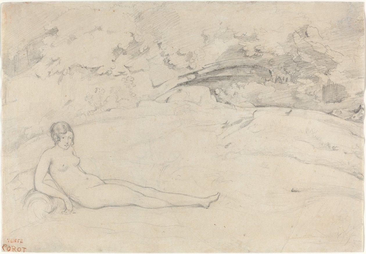 Akt ležící v krajině, 18251828. od Jean Baptiste Camille Corot
