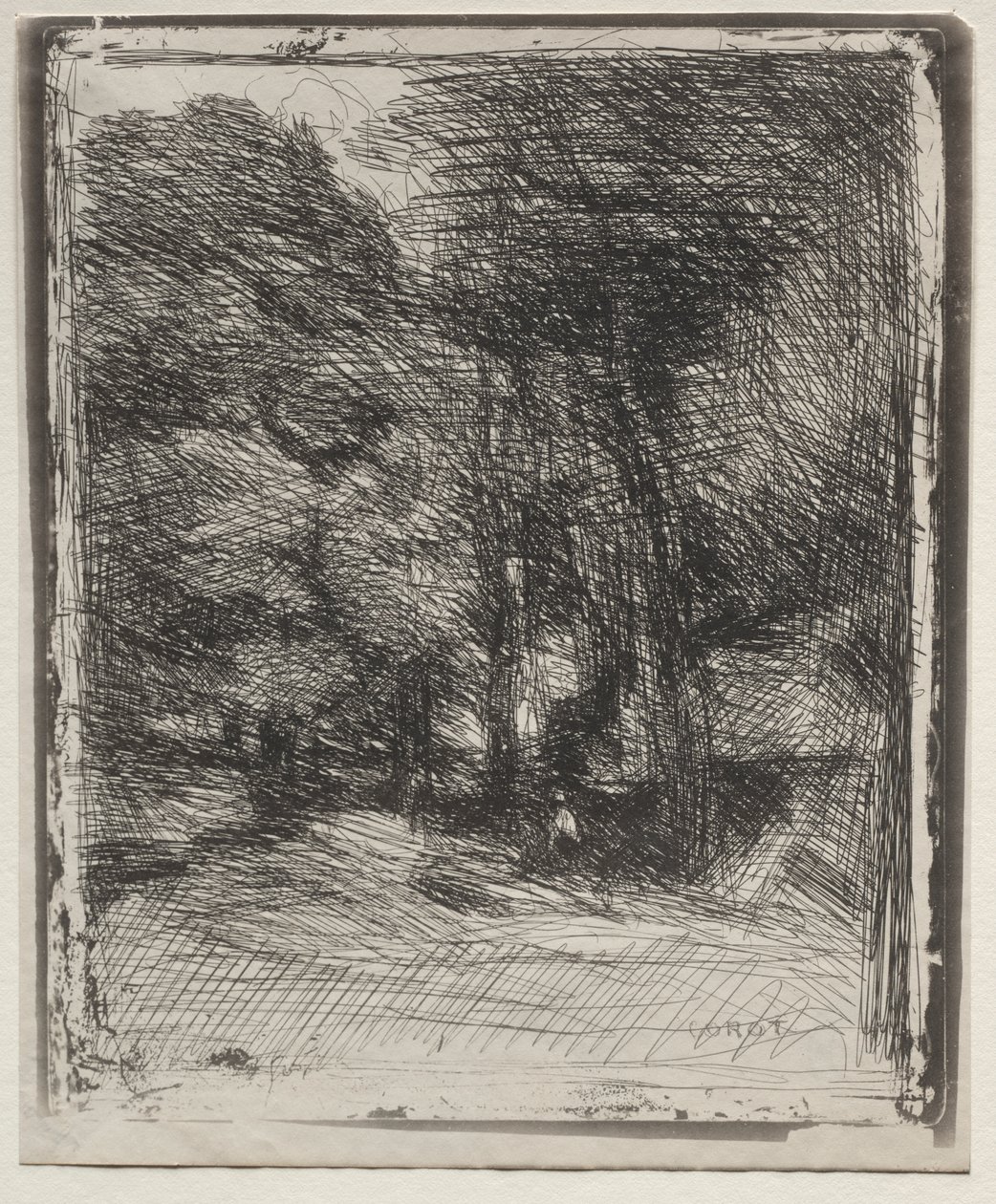 Suvenýr z Bas-Bréau od Jean Baptiste Camille Corot