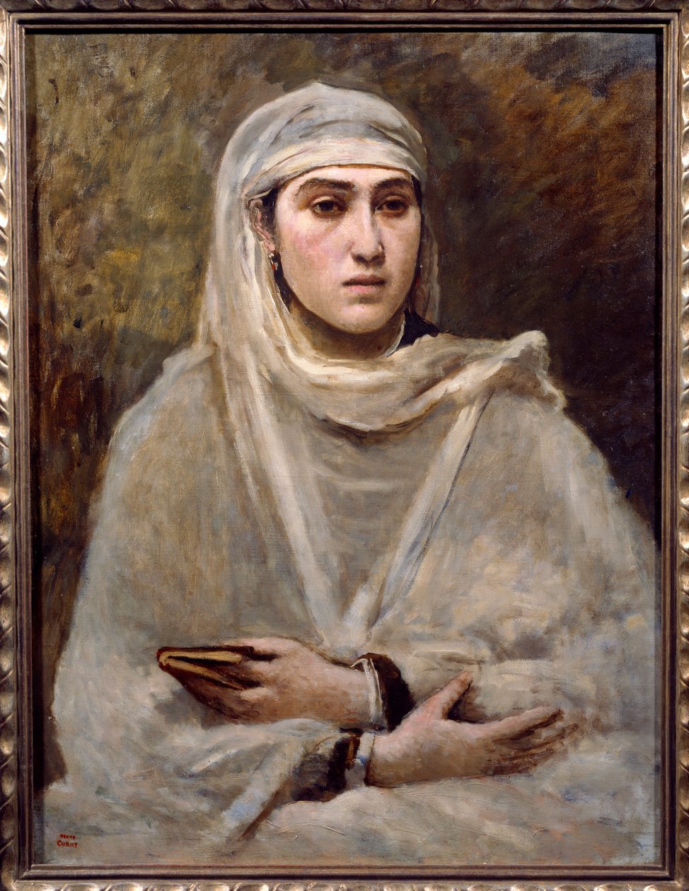 Alžírský. Obraz Camille Corot (1796-1875) od Jean Baptiste Camille Corot