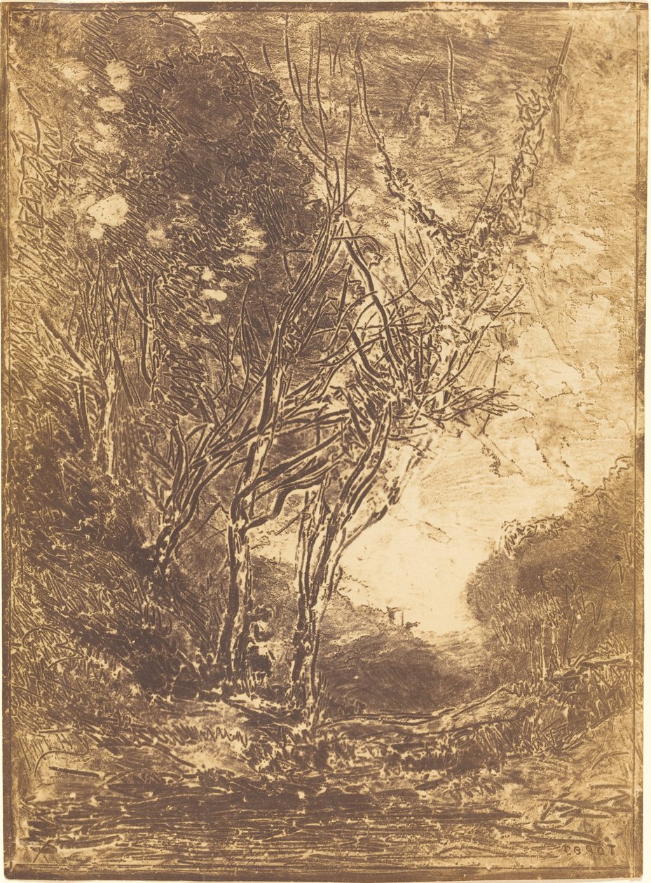 Přepadení od Jean Baptiste Camille Corot