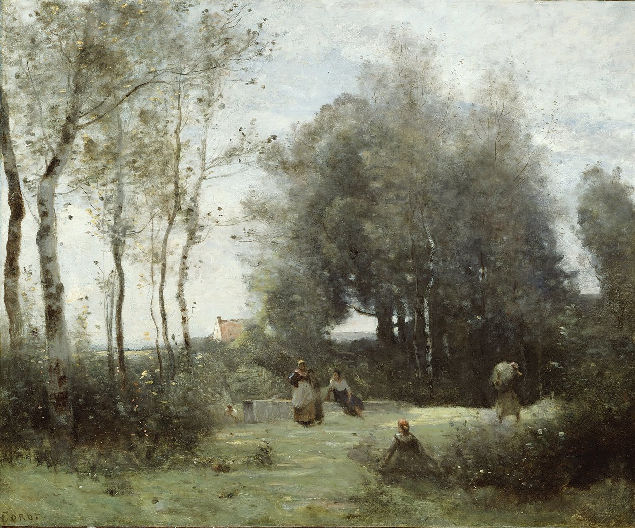 Arleux-Palluel, Most trystů, 187172. od Jean Baptiste Camille Corot