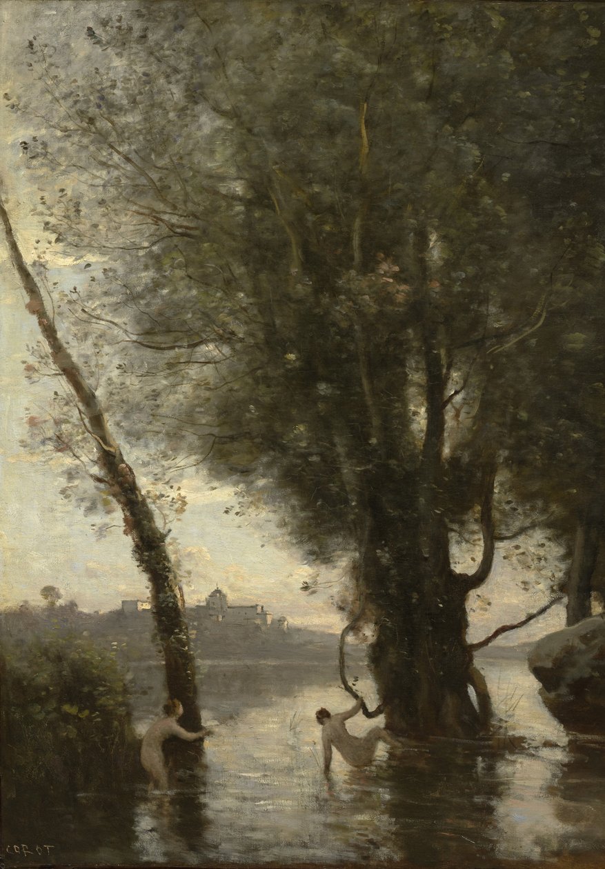 Bathers of the Borromean Isles, c.1865-70 od Jean Baptiste Camille Corot