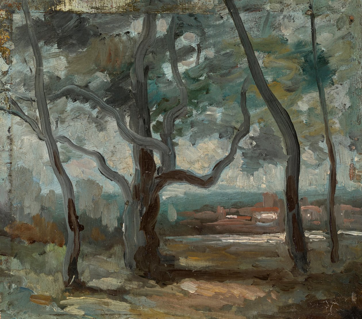 Velký strom (studie) od Jean Baptiste Camille Corot