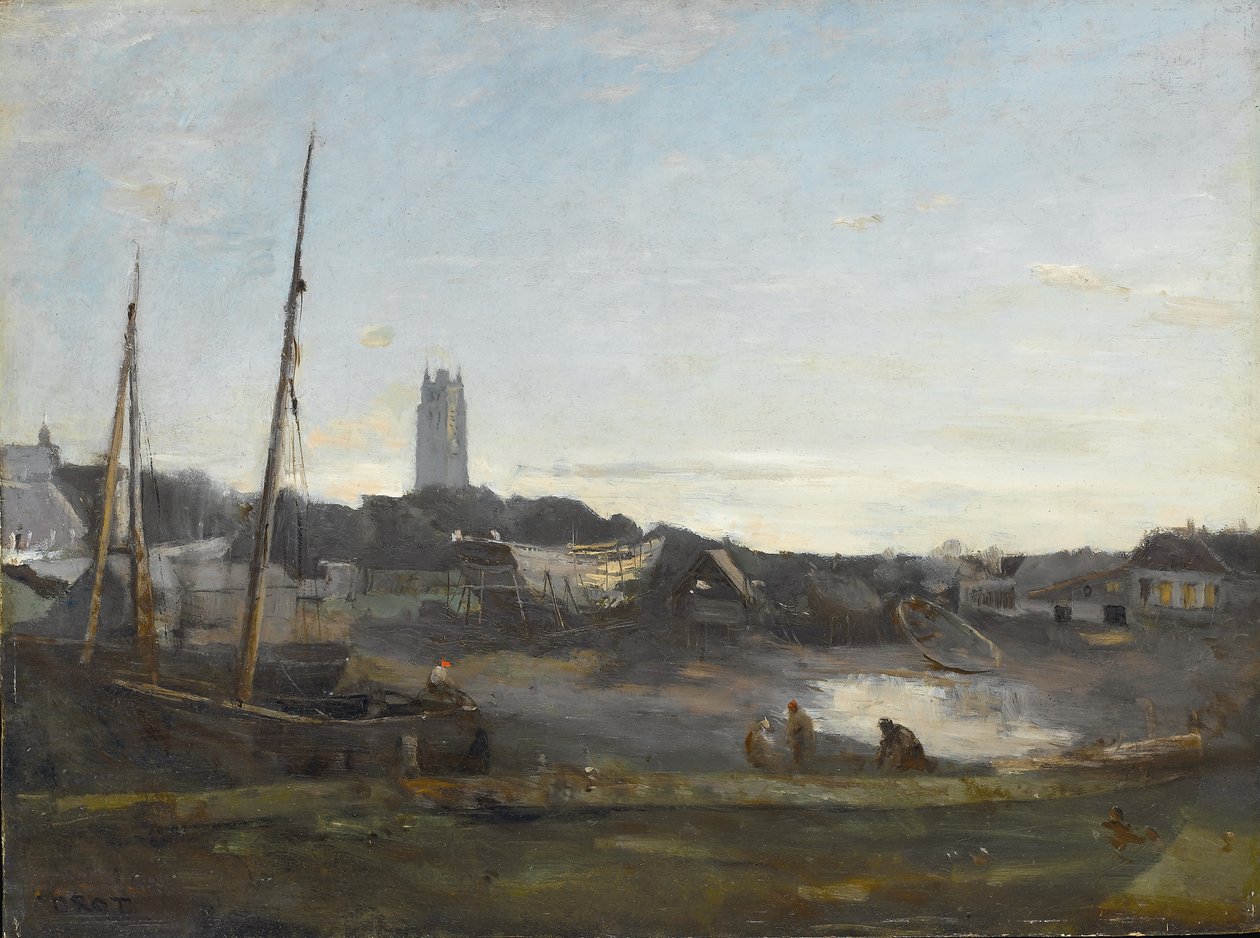 Dunkerque, kolem roku 1857 od Jean Baptiste Camille Corot