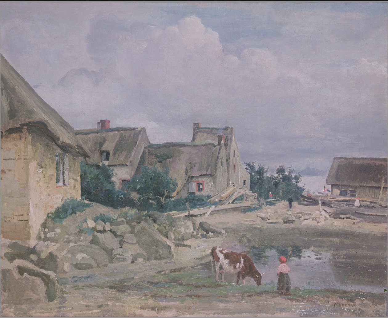 Okolí Fontainebleau od Jean Baptiste Camille Corot