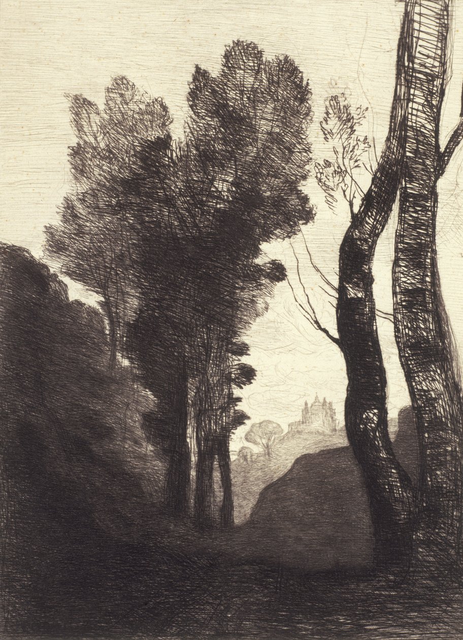 Okolí Říma, 1866 od Jean Baptiste Camille Corot