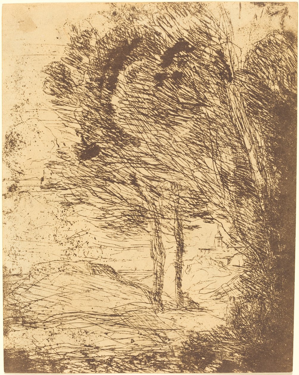 Okolí Janova od Jean Baptiste Camille Corot