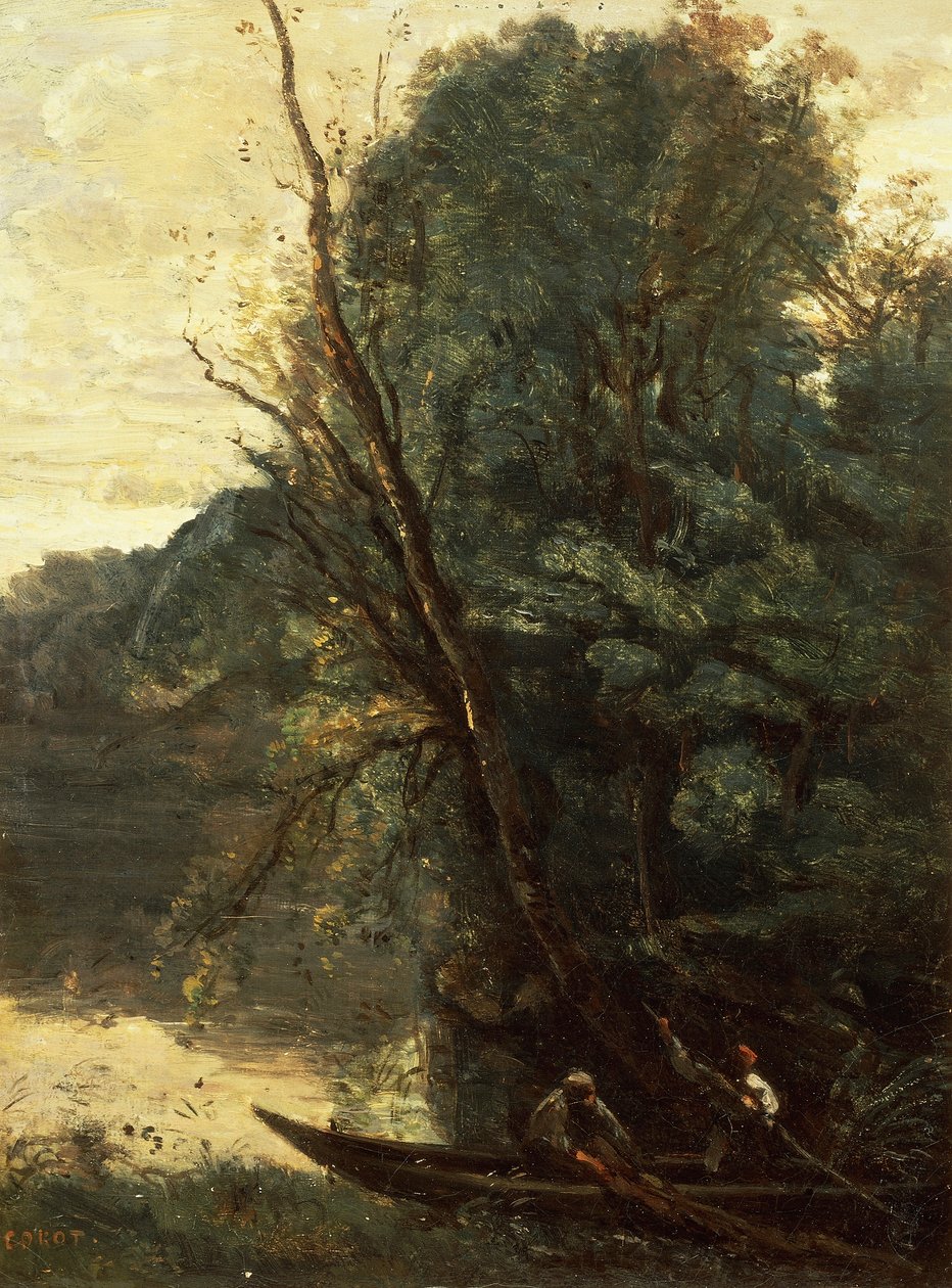 Rybaření se sítěmi, večer (La peche a l
