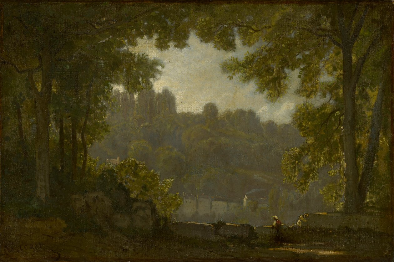 Lesní krajina od Jean Baptiste Camille Corot