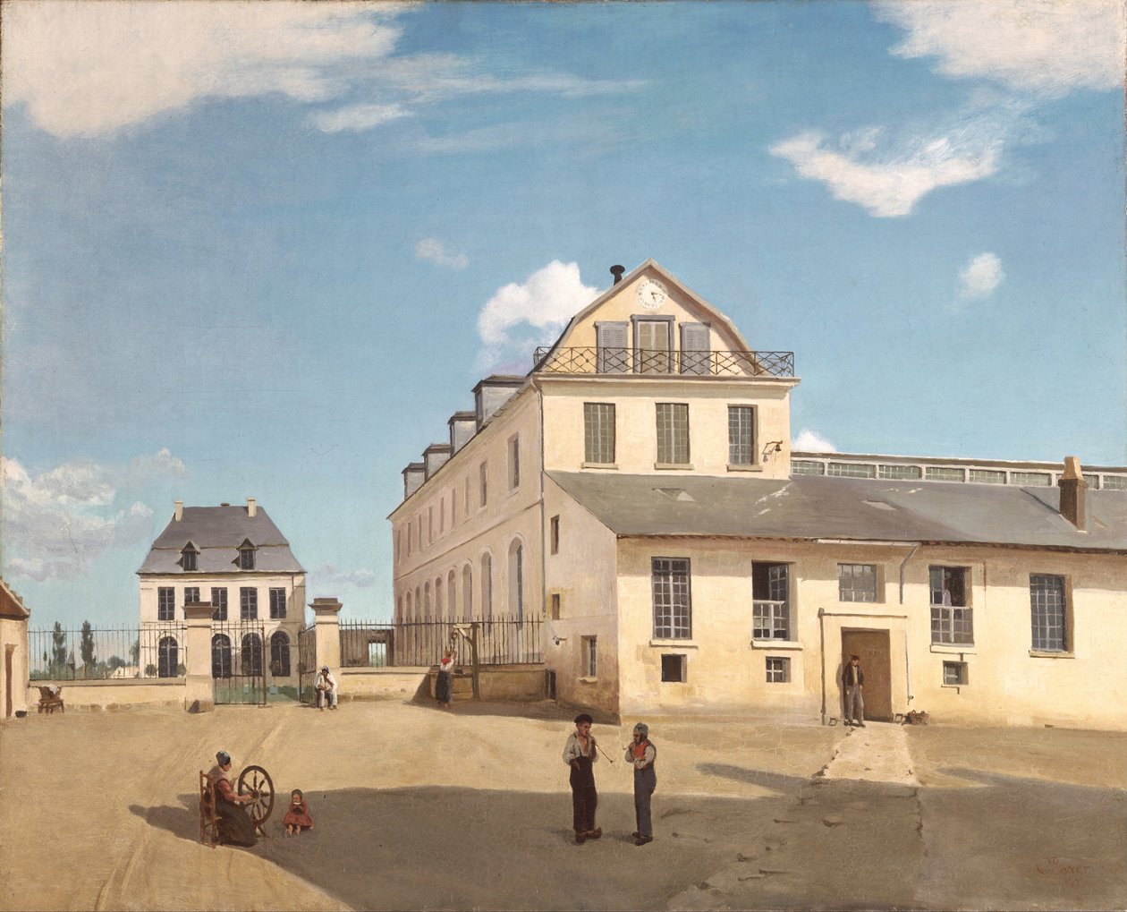 Dům a továrna pana Henryho od Jean Baptiste Camille Corot