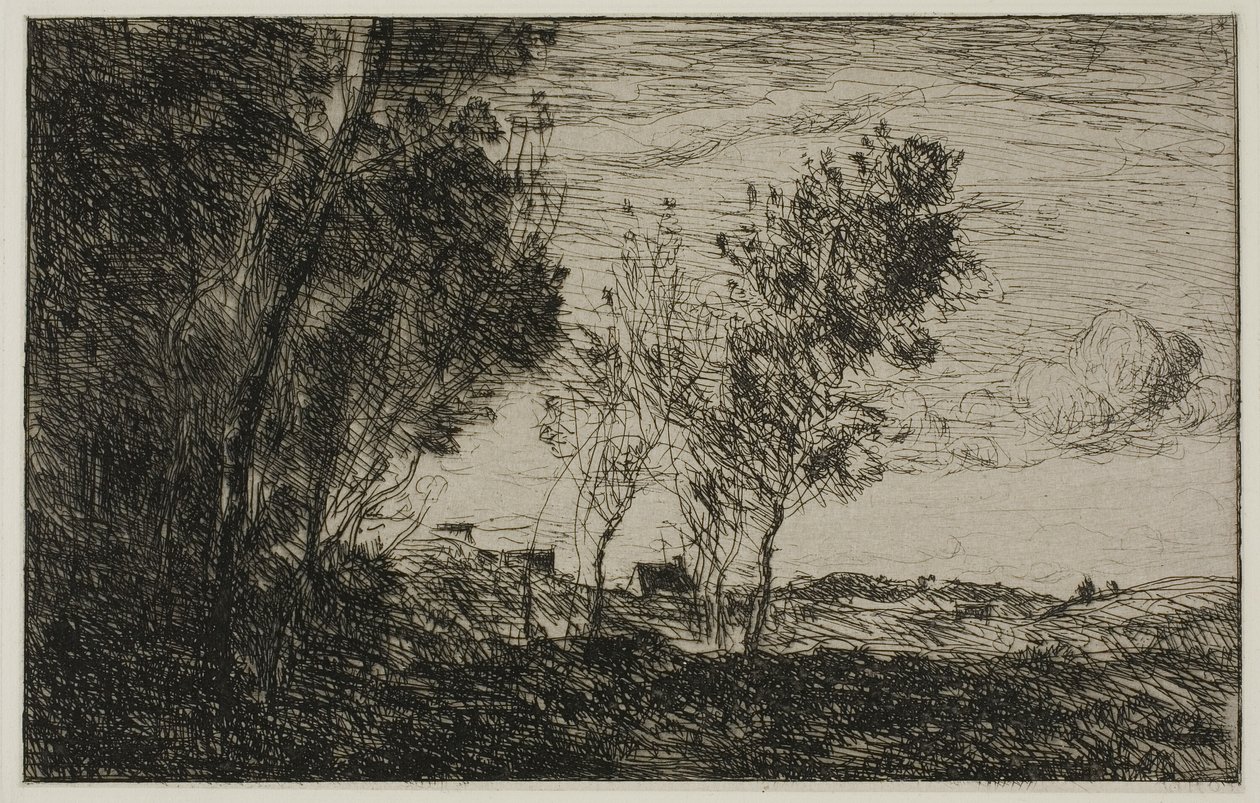 In the Dunes: Suvenýr z haagských lesů od Jean Baptiste Camille Corot