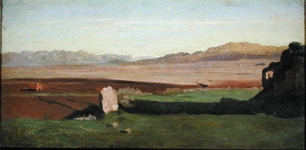 Italská krajina, asi 1826 (olej na desce) od Jean Baptiste Camille Corot