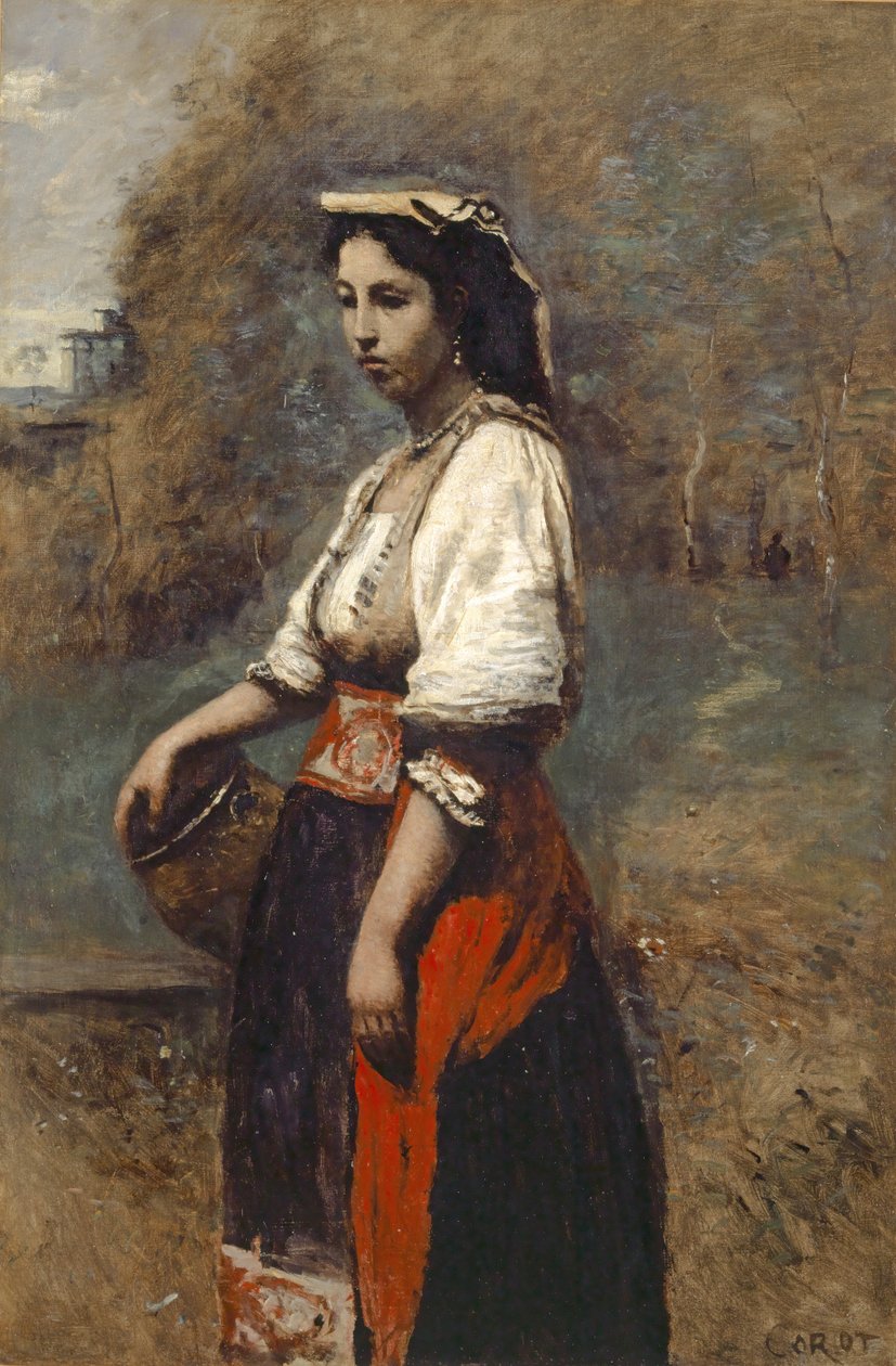 Italka u studny od Jean Baptiste Camille Corot