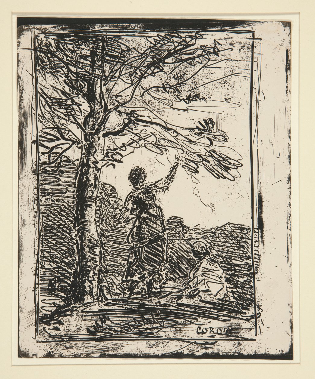 Mladá dívka a smrt (The Young Girl and Death) od Jean Baptiste Camille Corot