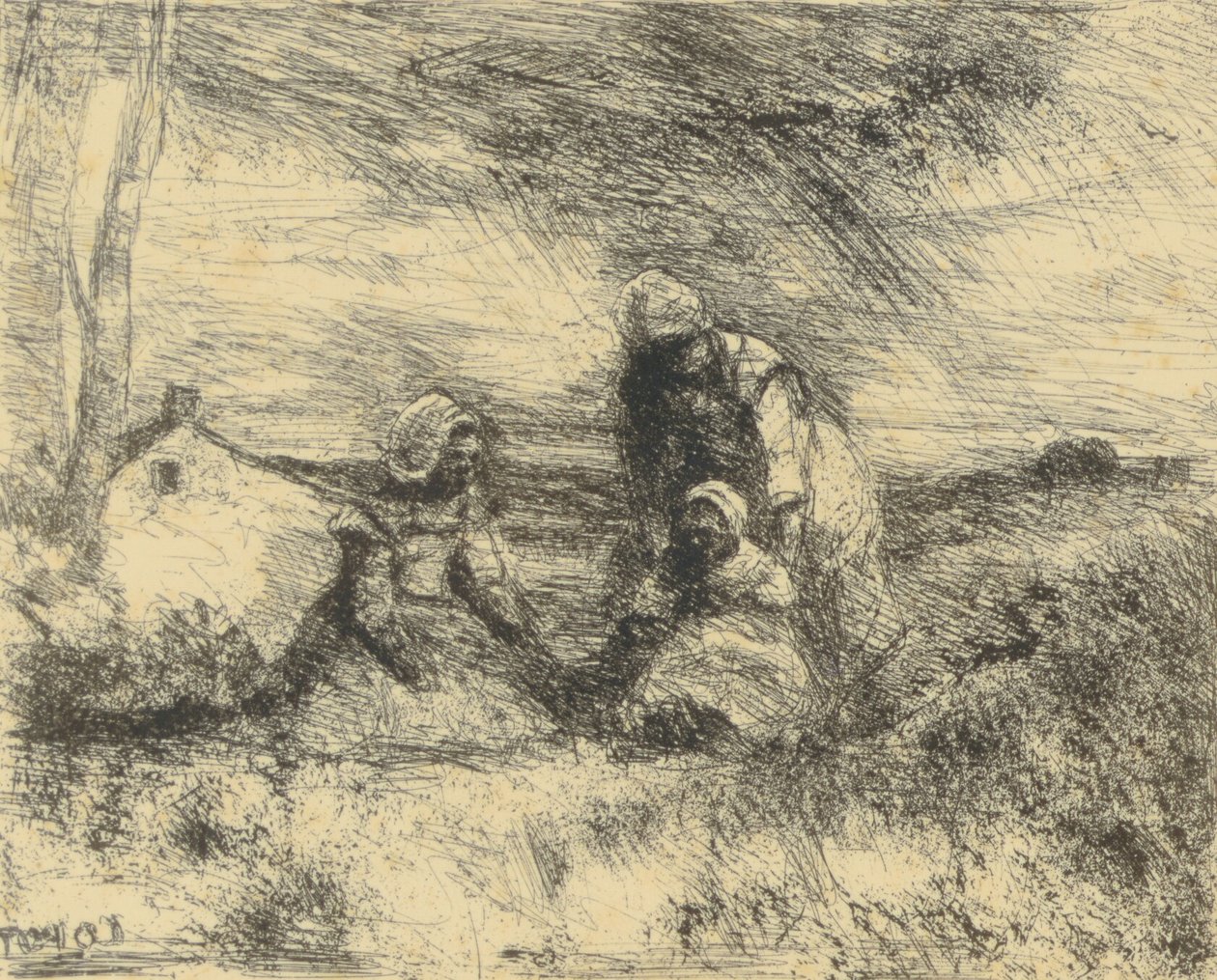 Malá sestra od Jean Baptiste Camille Corot
