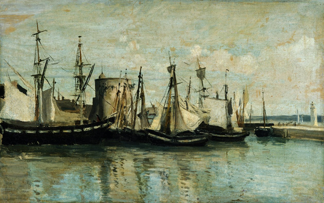 La Rochelle, vstup do suchého doku od Jean Baptiste Camille Corot