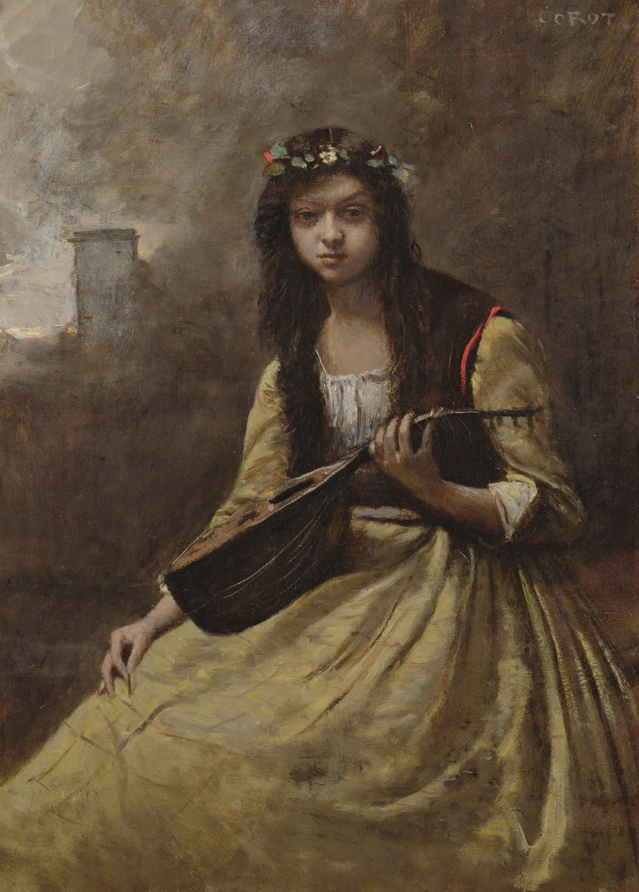Cikán, kolem roku 1865 od Jean Baptiste Camille Corot