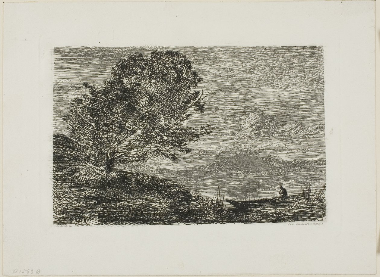 Jezero v Tyrolsku od Jean Baptiste Camille Corot