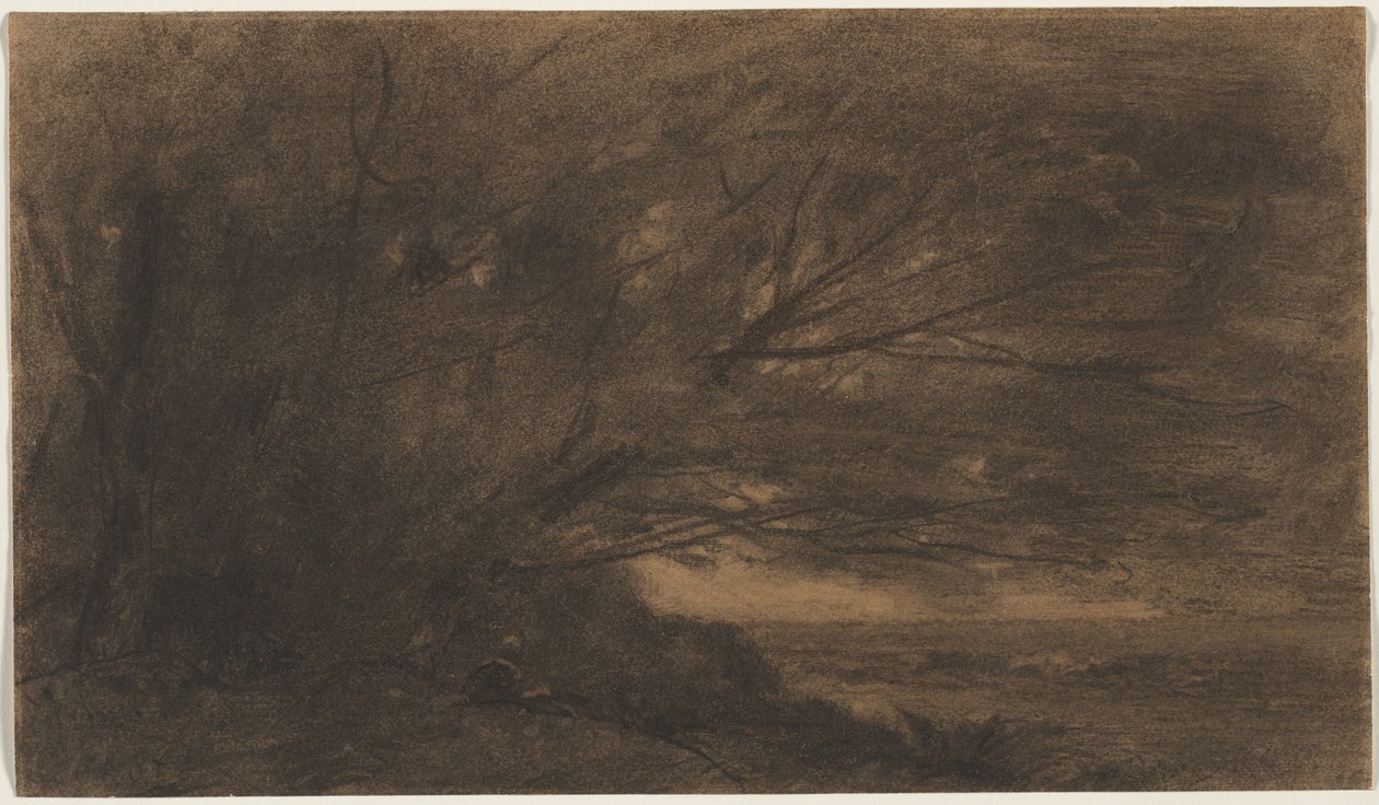 Krajina (Velký strom) od Jean Baptiste Camille Corot