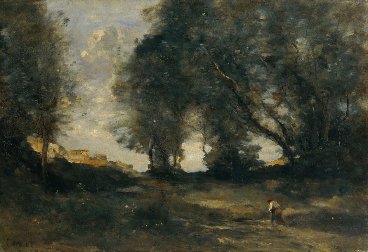 Krajina, kolem roku 1860 (olej na plátně) od Jean Baptiste Camille Corot