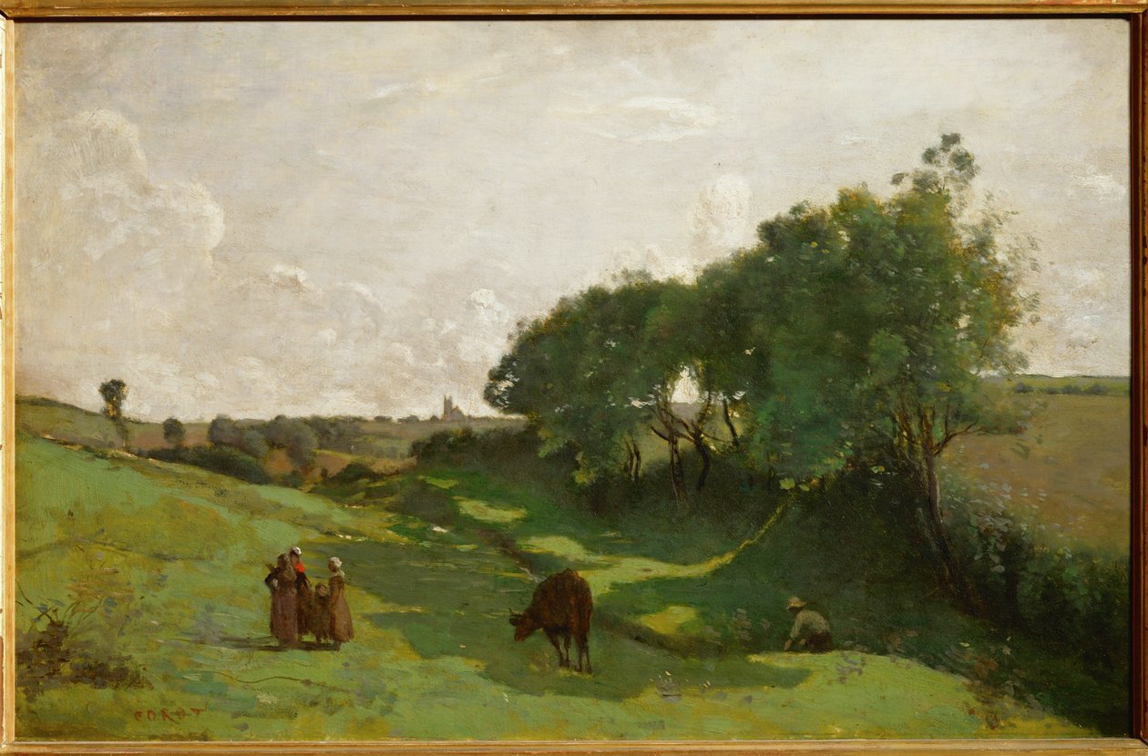 Le vallon - údolí ... od Jean Baptiste Camille Corot