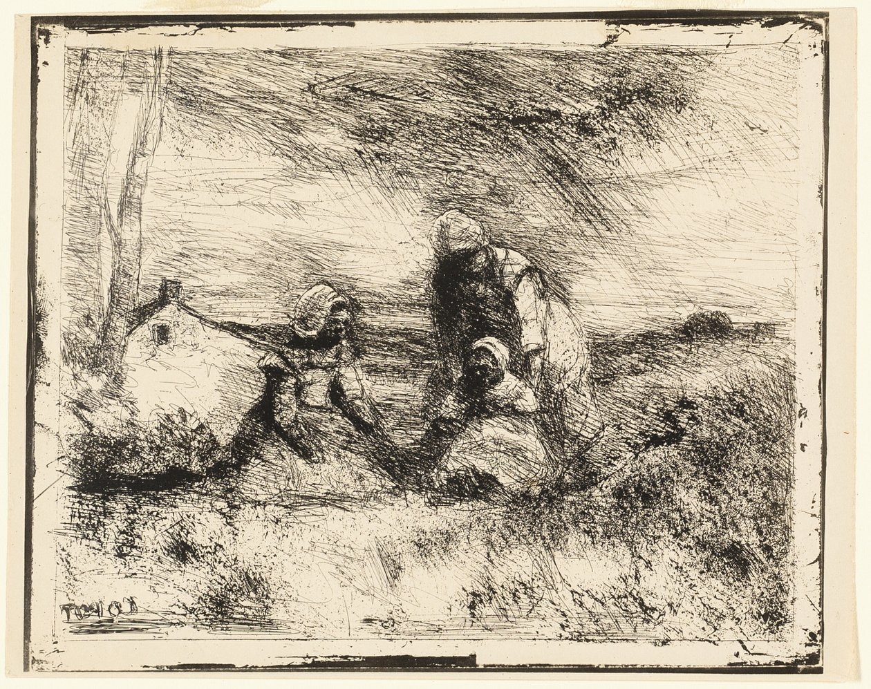 Mladší sestra od Jean Baptiste Camille Corot
