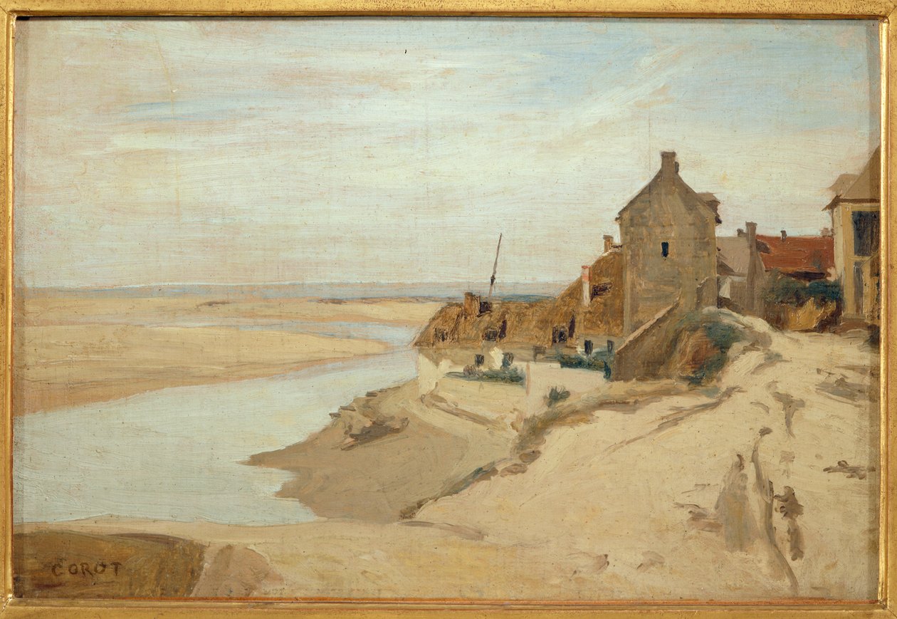 Rybářské chaty v Sainte-Adresse... od Jean Baptiste Camille Corot