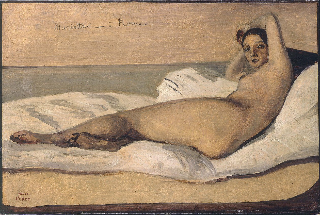 Marietta Římská Odaliska od Jean Baptiste Camille Corot
