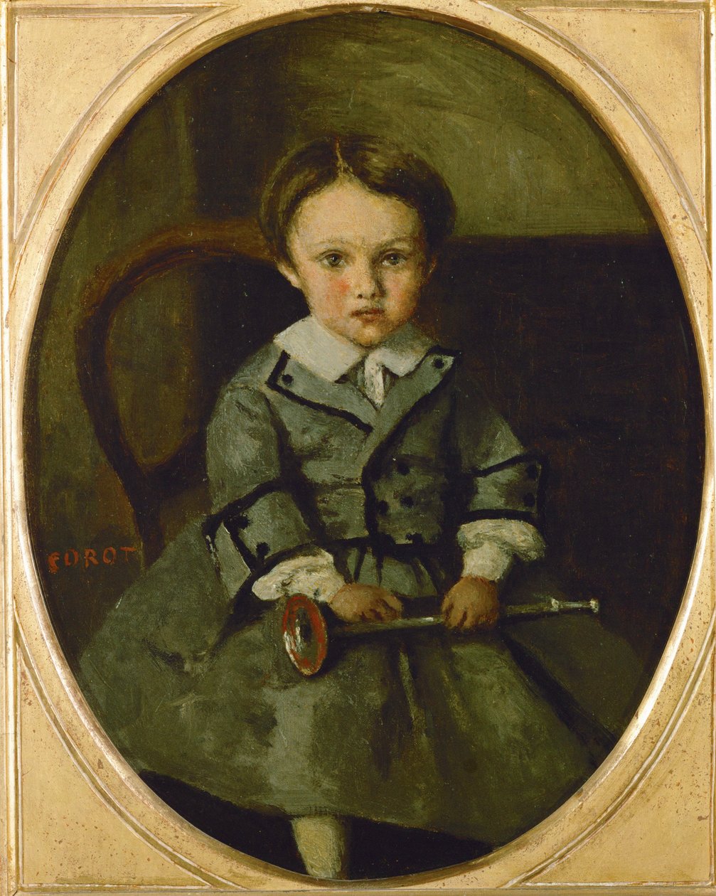 Maurice Robert jako dítě ... od Jean Baptiste Camille Corot