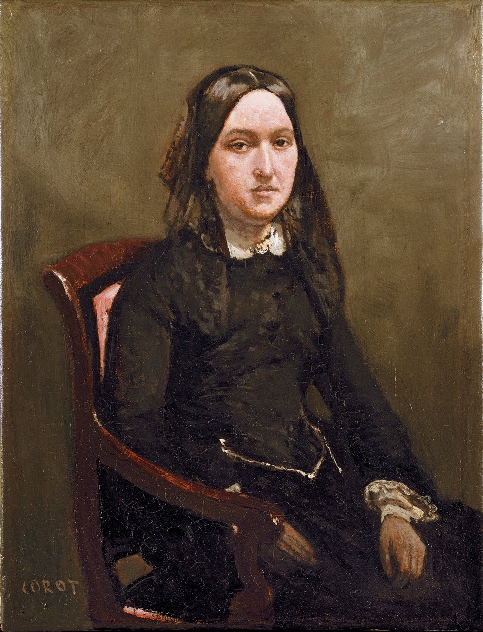 Paní Bisonová, 1852 od Jean Baptiste Camille Corot