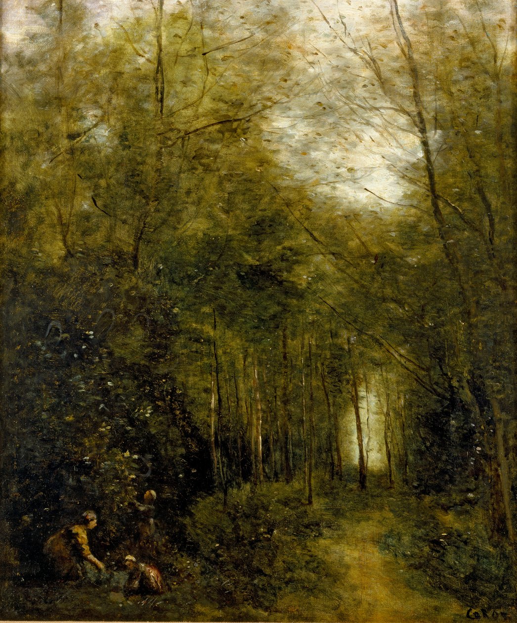 Montfermeil, potok v lese, 1867 od Jean Baptiste Camille Corot