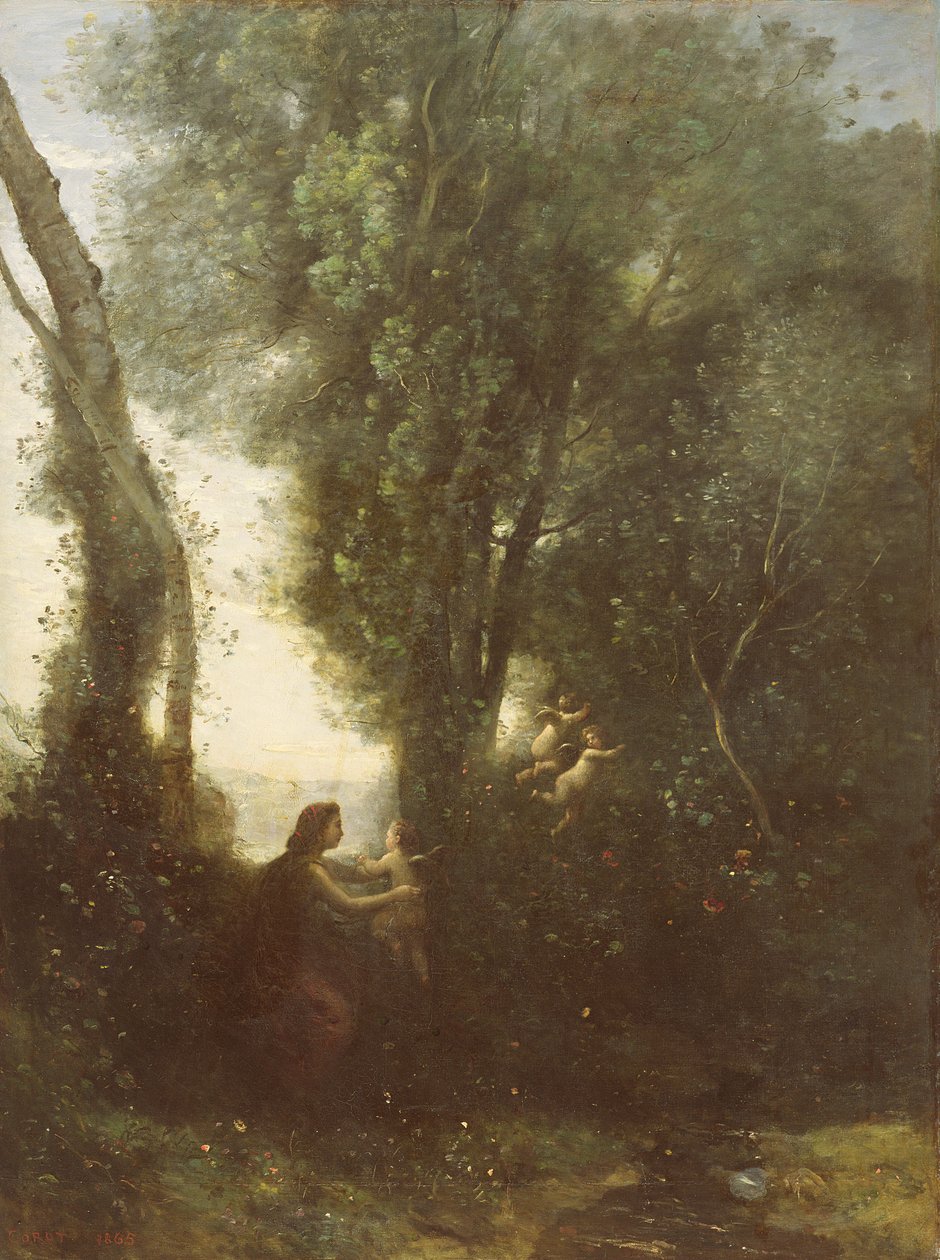 Ráno, 1865 od Jean Baptiste Camille Corot