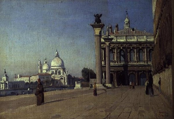 Ráno v Benátkách od Jean Baptiste Camille Corot