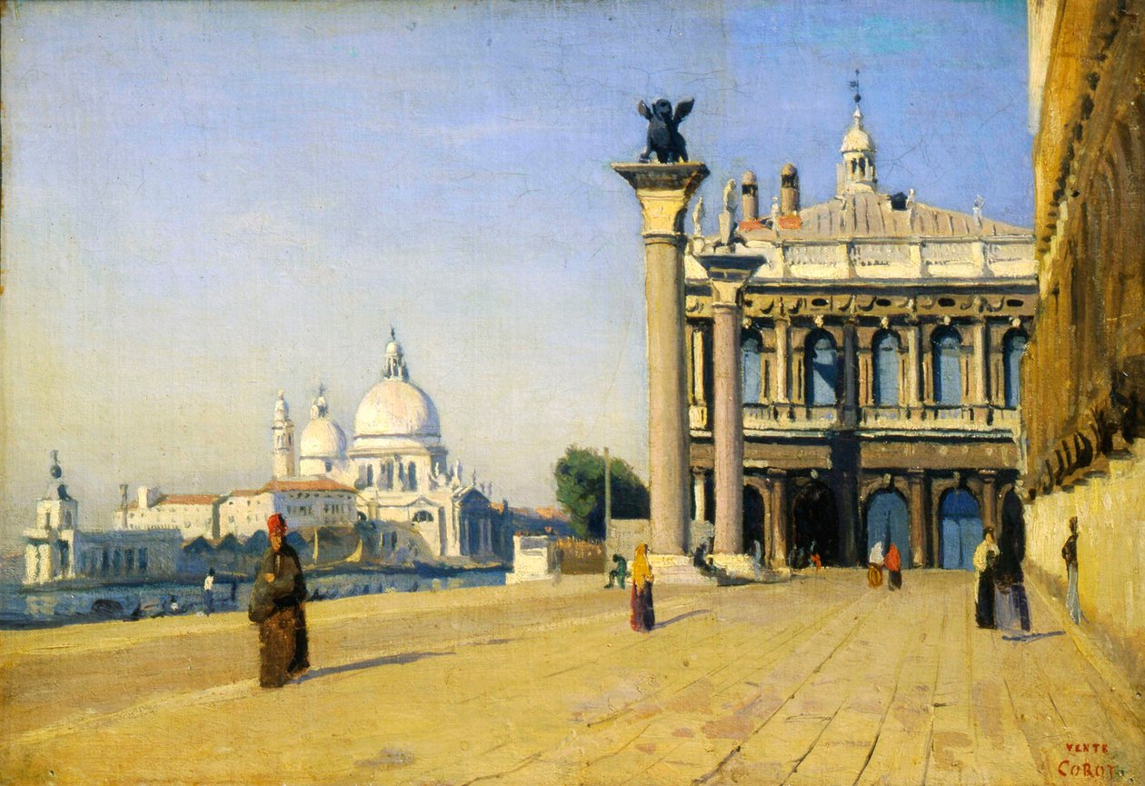 Ráno v Benátkách, 1834. od Jean Baptiste Camille Corot