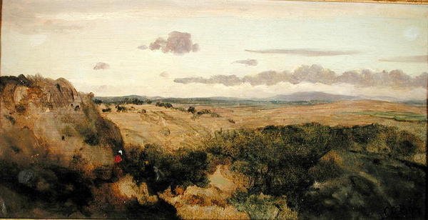 Horská krajina, kolem 1855-60 (olej na plátně) od Jean Baptiste Camille Corot
